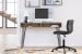 Strumford - Brown / Black - Home Office Desk With 2 Open Storages