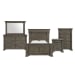 Kings Court - Queen 5 Piece Bedroom Set - Gray