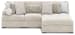 Cuddle Plush - Arctic - 3-Piece Sectional With Armless Chaise And LAF Corner Chair