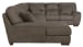 Royce - 3 Piece Sectional With LSF Chaise - Brown