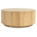 Layne - Round Coffee Table With Casters - Natural
