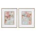A Touch Of Blush And Rosewood Fences - Art (Set of 2) - Pink