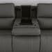 Carter - Power Reclining Sofa With Console & Power Headrests & Lumbar - Smoke