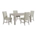 Eleanor - 5 Piece Standard Height Dining Set (Rectangular Table And Four Chairs) - White
