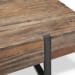 Prescott - Modern Reclaimed Wood Chairside End Table - Rustic Honey