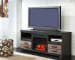 Harlinton - Warm Gray - LG TV Stand w/Fireplace Option