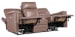 MS - Twain Zero Gravity Power Sofa With Power Headrest And Lumbar - Brown / Gray