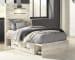Cambeck - Twin Panel Bed With 4 Storage Drawers - Whitewash