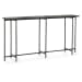 Echo - 60" Console Table - Hammered Metal/Blue Stone