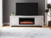 Cayboni - 71" TV Stand With Electric Fireplace - Whitewash