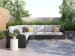 Beachcroft - 6-Piece Outdoor Sectional - Black / Light Gray