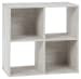 Paxberry - Whitewash - Four Cube Organizer