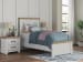 Savonport - Twin Panel Bed - White / Brown