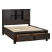 Thornwood Hills - King Bookcase Bed - Dark Brown