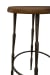 Zazu - Counter Stool - Dark Brown / Bronze
