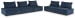 Bales - Navy - 5-Piece Modular Seating