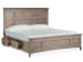 Paxton Place - Queen Panel Storage Bed And Drawer Dresser With Landscape Mirror - Dovetail Gray