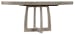 Affinity - 48" Round Pedestal Dining Table With 1-18" Leaf - Dark Gray