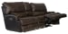 Wembley - Italian Leather Power Lay Flat Reclining Console Loveseat With Power Adjustable Headrest - Chocolate