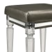 Twenty Nine - 16.14" Vanity Stool With Acrylic Leg - White