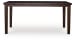 Haddigan - Dining Room Counter Height Butterfly Extension Table - Dark Brown