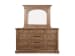 Gallant Grove - California King Panel Bed And Drawer Dresser With Landscape Mirror - Brown