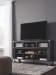 Todoe - 2 Pc. - 65" TV Stand with Wide Fireplace Insert - Gray