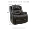 Yandel - Black - Power Lift Recliner