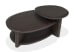 Upton - Shaped Cocktail Table - Coffee Bean