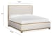 Coventry - King Upholstered Panel Bed - Honey Wheat