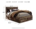 Derekson - Multi Gray - Queen Panel Bed With 4 Storage Drawers