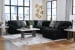 Midnight-Madness - 4-Piece Sectional With Raf Corner Chaise - Onyx