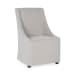 Warwick - Upholstered Rolling Dining Chair - Sandy Tan