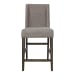 Double Bridge - Upholstered Counter Chair - Dark Brown