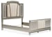 Chevanna - Pearl Silver - Queen Upholstered Panel Bed