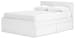 Onita - Queen Panel Platform Bed With 2 Side Storage - White