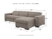 Mabton - Gray - Right Arm Facing Power Back Chaise 3 Pc Sectional