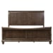 Rustic Traditions - 3 Piece Bedroom Set (King Sleigh Bed, Dresser & Mirror) - Dark Brown