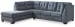 Marleton - Denim - 2-Piece Sleeper Sectional With Laf Corner Chaise