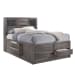 Emily - Queen Storage 4 Piece Bedroom Set - Weathered Grey