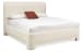 Geometry - King Upholstered Bed - Beige