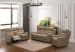 Riveria - Sofa With Power Recline And Power Headrest And Power Lumbar - Beige