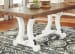 Valebeck - White / Brown - 8 Pc. - Dining Room Table, 6 Side Chairs, Server
