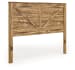Maystonna - King Crossbuck Panel Headboard - Brown