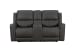 Pierce - Console Loveseat With Power Recline, Power Headrests And Power Lumber, Zero Gravity, Lumbar - Dark Gray
