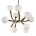 Lunar - 12 Light Pendant - Brass / White