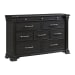 Kings Court - 10-Drawer Dresser - Black