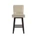 Villanova - PU Swivel Bar Stool (Set of 2) - Espresso / Beige