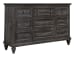 Calistoga - 9 Drawer Dresser - Weathered Charcoal