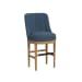 Carmen - Swivel Counter Stool (Set of 2) - Natural / Blue